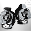 Oakland Raiders NFL Grateful Dead 3D Printed Hoodie Zipper Hooded Jacket