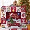 Ohio State Buckeyes Merry Christmas Quilt Blanket