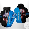 Oklahoma City Thunder NBA US Flag Skull Team 3D Printed Hoodie Zipper Hooded Jacket