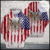 Owl Usa Flag 3D Printed Hoodie Zipper Hooded Jacket