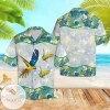 Parrot Tropical Hawaiian Graphic Print Short Sleeve Hawaiian Shirt