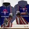 Patriot Firefighter 911 20th Anniversary Never Forget Hoodie
