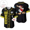 Personalized Angry Donald Duck Disney All Over Print Baseball Jersey - Black