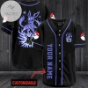 Personalized Blue Eevee Baseball Jersey - Black