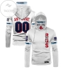 Personalized Boston Red Sox All Over Print 3D Gaiter Hoodie - White