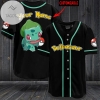 Personalized Bulbasaur Baseball Jersey - Black