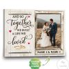 Personalized Couple And So Together We Built A Life We Loved Canvas