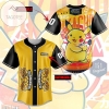 Personalized Cute Pikachu Thundershocks Baseball Jersey - Yellow