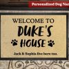 Personalized Dog Welcome doormat
