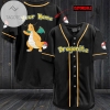 Personalized Dragonite Baseball Jersey - Black