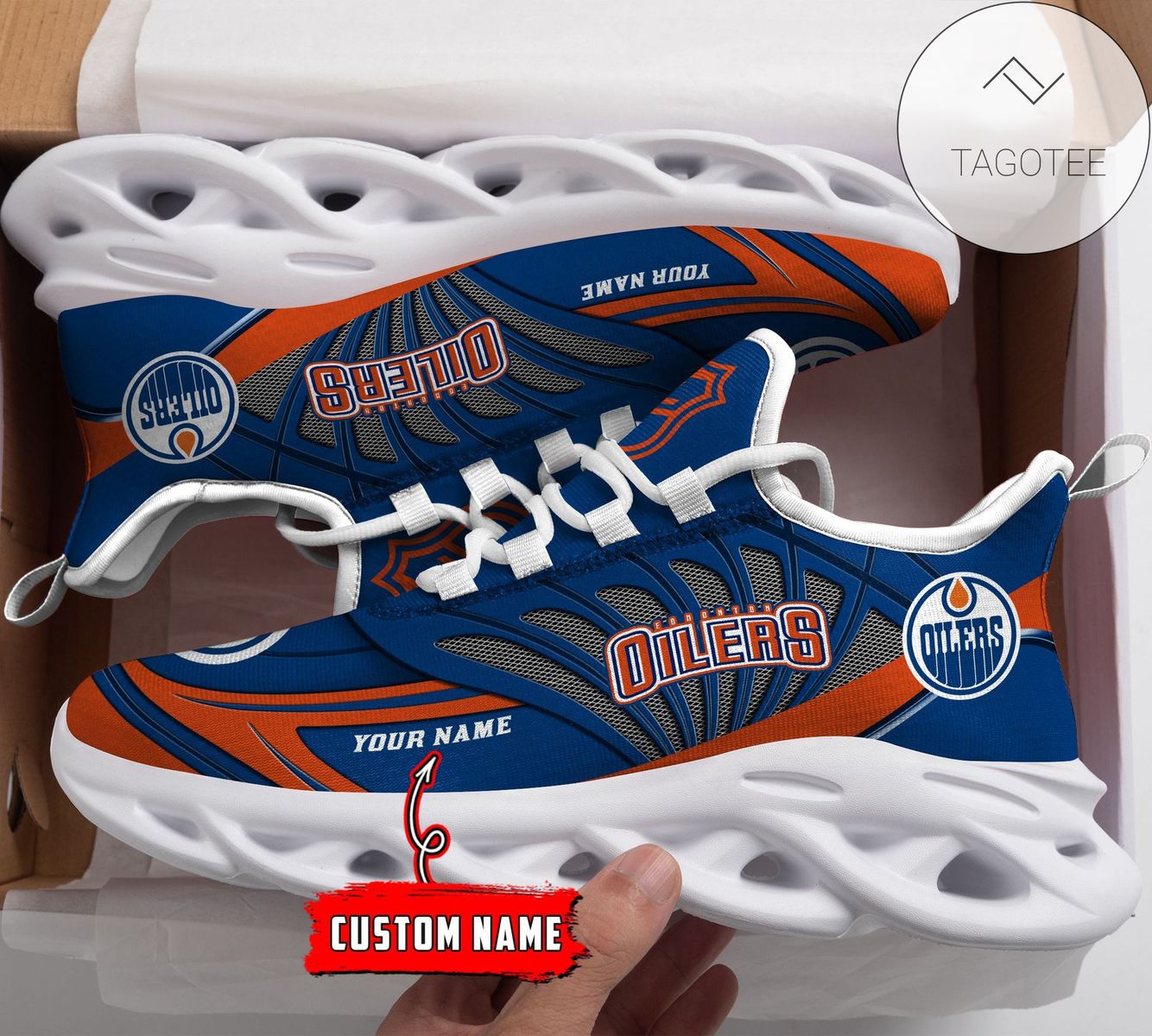 Personalized Edmonton Oilers Shoes Max Soul Chunky Sneakers