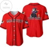 Personalized Evil Queen Maleficent Disney All Over Print Baseball Jersey - Red