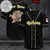 Personalized Golem Baseball Jersey - Black