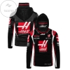 Personalized Haas F1 Team Racing Haas Automation Inc. All Over Print 3D Gaiter Hoodie - Black