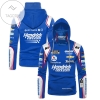 Personalized Hendrick Motorsports Racing Goodyear Valvoline All Over Print 3D Gaiter Hoodie - Blue