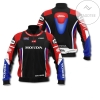 Personalized Honda Motogp Racing Moto Speeds All Over Print 3D Bomber Jacket - Black