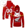 Personalized Honda Motogp Racing Showa Ama Dunlop Alpinestars All Over Print 3D Gaiter Hoodie - Red