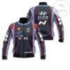 Personalized Hyundai Mobis World Rally Team Racing All Over Print 3D Bomber Jacket - Navy