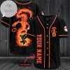 Personalized Infernape Baseball Jersey - Black