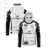 Personalized Kaulig Racing Hyperice Sparco All Over Print 3D Gaiter Hoodie - White
