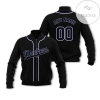 Personalized Los Angeles Dodgers All Over Print 3D Bomber Jacket - Black