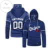 Personalized Los Angeles Dodgers All Over Print 3D Gaiter Hoodie - Blue Gift For Fans