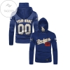 Personalized Los Angeles Dodgers All Over Print 3D Gaiter Hoodie - Navy Gift For Fans