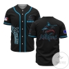 Personalized MLB Miami Marlins Black Baseball Customized Men Jersey