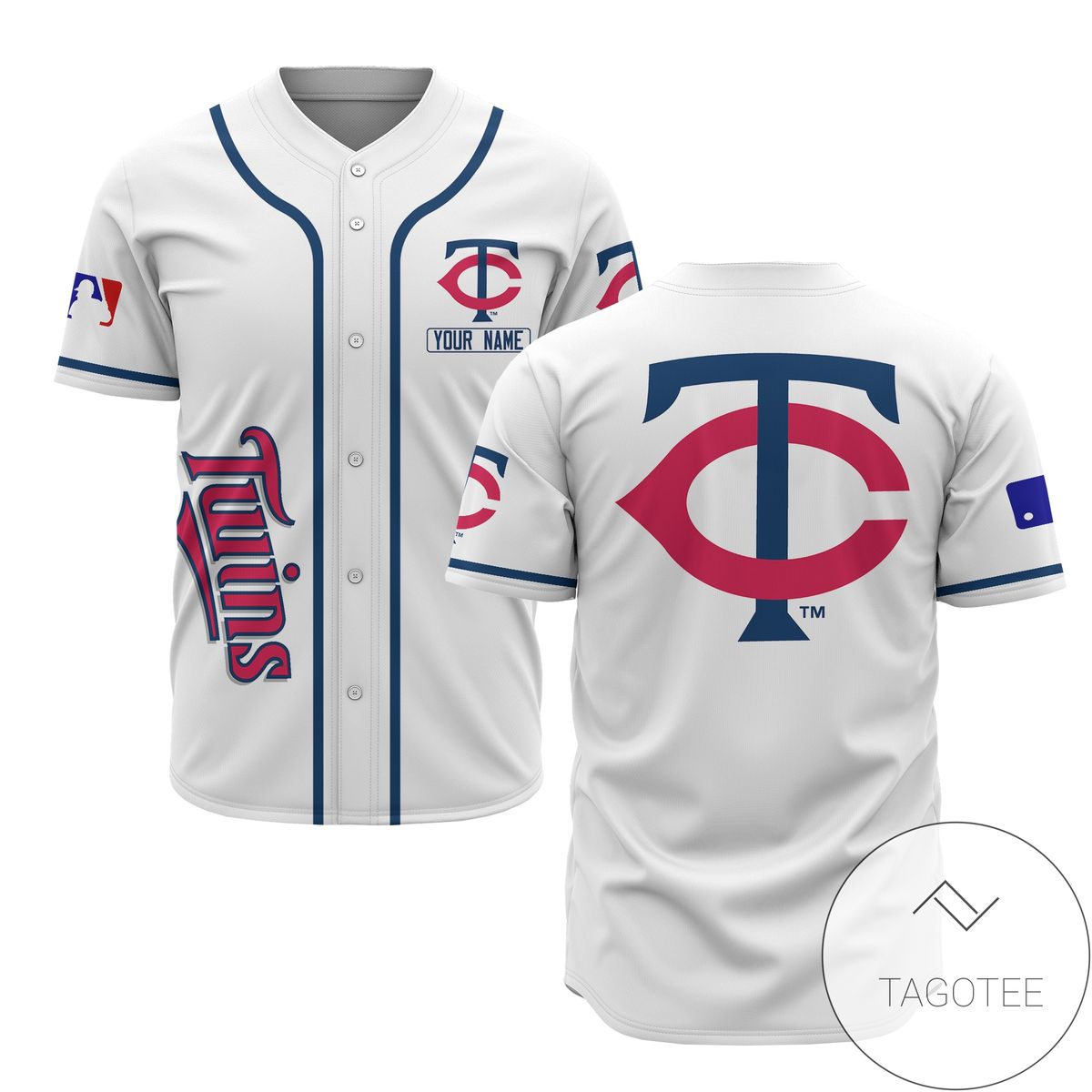 Personalized MLB Minnesota Twins White Baseball Customized Men Jersey