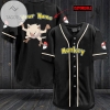 Personalized Mankey Baseball Jersey - Black