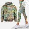 Personalized Map All Over Print 3D Hoodie And Leggings