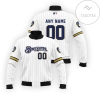 Personalized Milwaukee Brewers All Over Print 3D Bomber Jacket - White