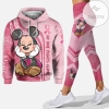 Personalized Minnie Mouse No One Fights Alone All Over Print 3D Hoodie & Leggings - Pink