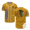 Personalized NHL Chicago Blackhawks Baseball Yellow Customized Jersey