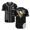 Personalized NHL Pittsburgh Penguins Black Baseball Customized Jersey
