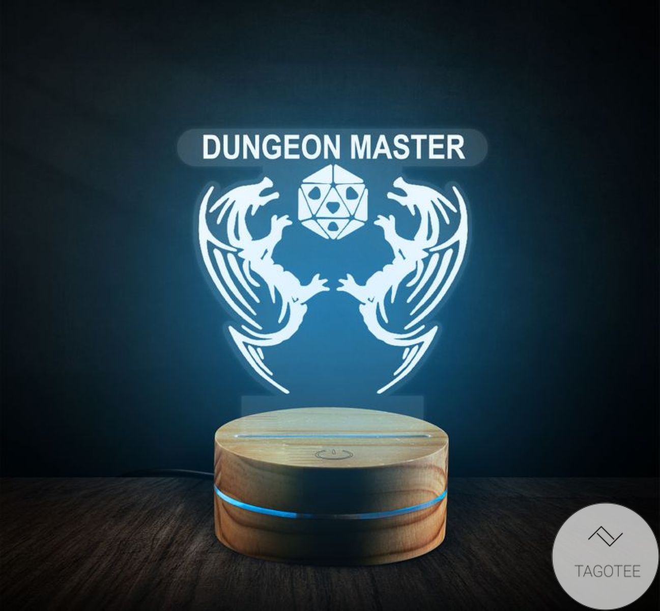 Personalized Name Dungeon Master D&D UV LED Lamp