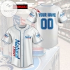Personalized Natural Light Beer Baseball Jersey - White