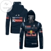 Personalized Peugeot Total Racing Red Bull All Over Print 3D Gaiter Hoodie - Navy