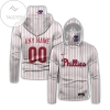 Personalized Philadelphia Phillies All Over Print 3D Gaiter Hoodie - White