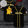 Personalized Pikachu Baseball Jersey - Black
