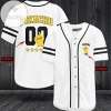 Personalized Pikachu Baseball Jersey - White