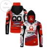 Personalized Pramac Motogp Racing Alpinestars Michelin Fiamm All Over Print 3D Gaiter Hoodie - Red