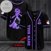 Personalized Purple Awesome Pokemon Baseball Jersey - Black