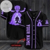 Personalized Purple Pokemon Baseball Jersey - Black