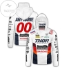 Personalized Standing Construct Gasgas Factory Motogp Racing Thor Mxgp Motorex All Over Print 3D Gaiter Hoodie - White