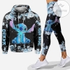 Personalized Stitch Ohana Flower All Over Print 3D Hoodie And Leggings