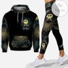 Personalized Suicide Prevention You Matter Semicolon Eyes All Over Print 3D Hoodie & Leggings - Black