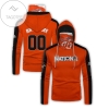 Personalized Washington Nationals All Over Print 3D Gaiter Hoodie - Orange
