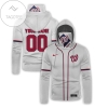 Personalized Washington Nationals All Over Print 3D Gaiter Hoodie - White Gift For Fans