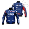 Personalized Yamaha Motogp Racing Manufacturer Team Michelin Moto Speeds All Over Print 3D Bomber Jacket - Navy